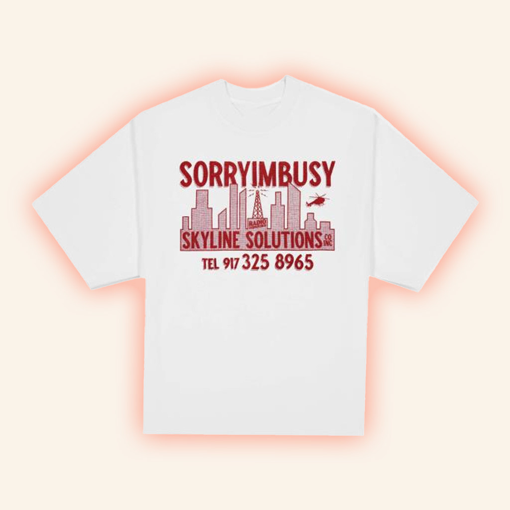 Sorryimbusy Merch Skyline Solution T-Shirt Birthday Present For Husband
