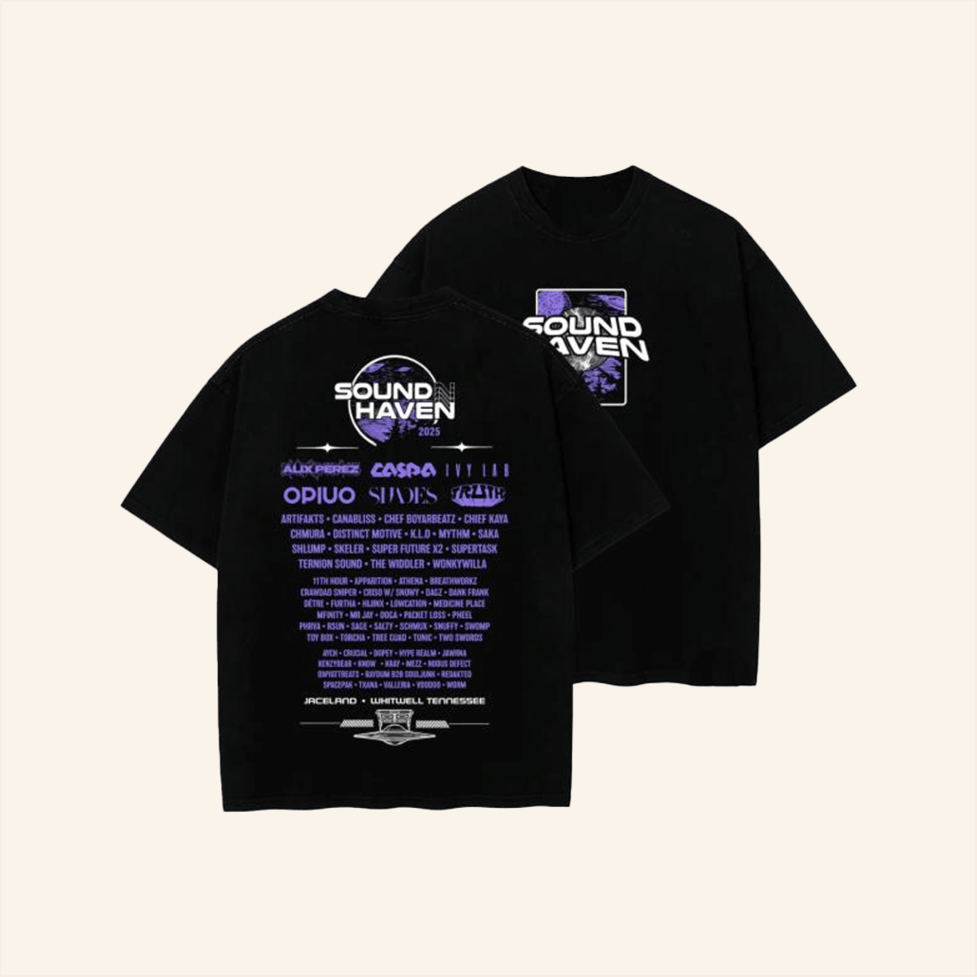 Sound Haven 2025 T-Shirt Wobble Factory Merch Birthday Gifts For Besties Christmas Presents