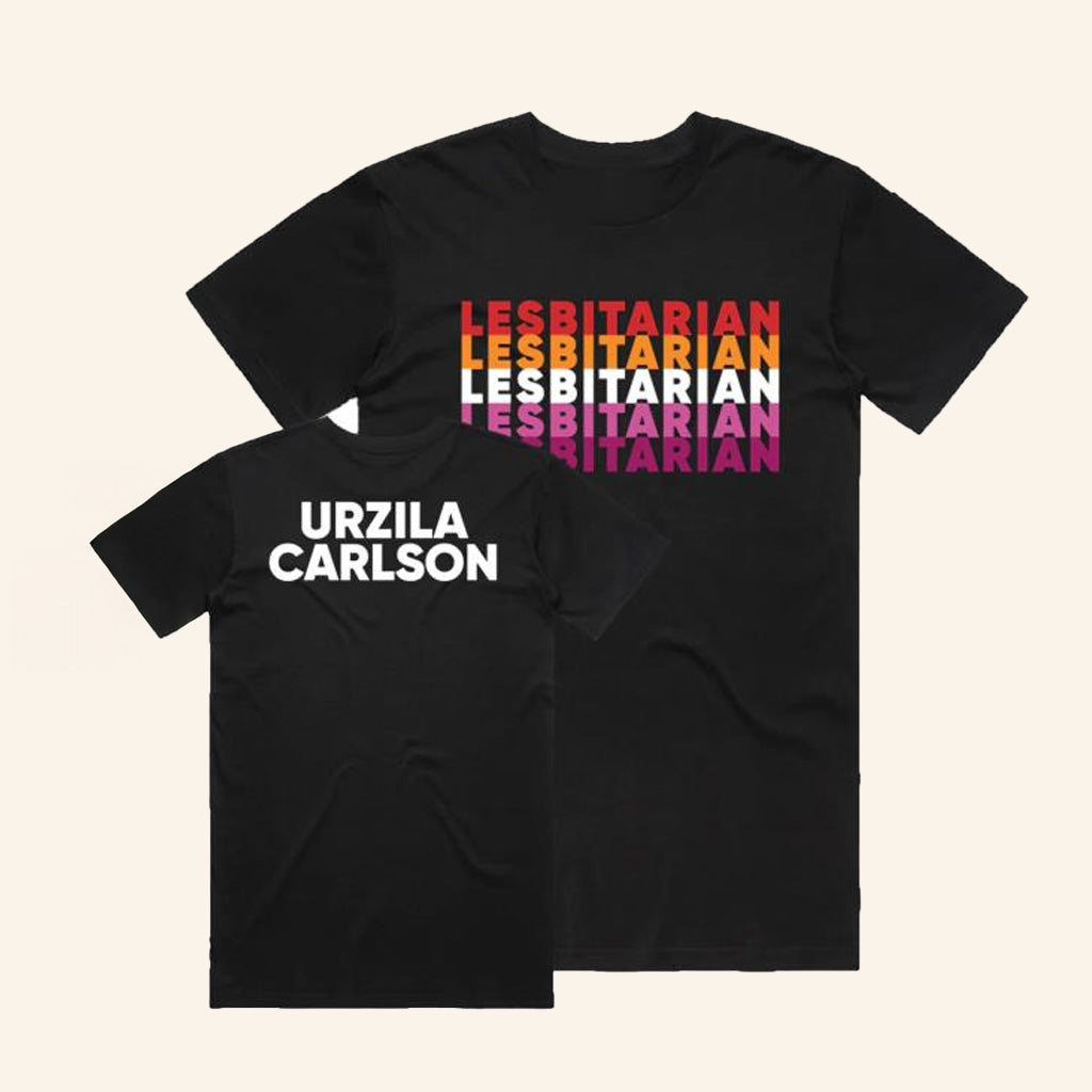 Sound Merch Urzila Carlson Lesbitarian Black Shirt Birthday Gift Ideas For Dad