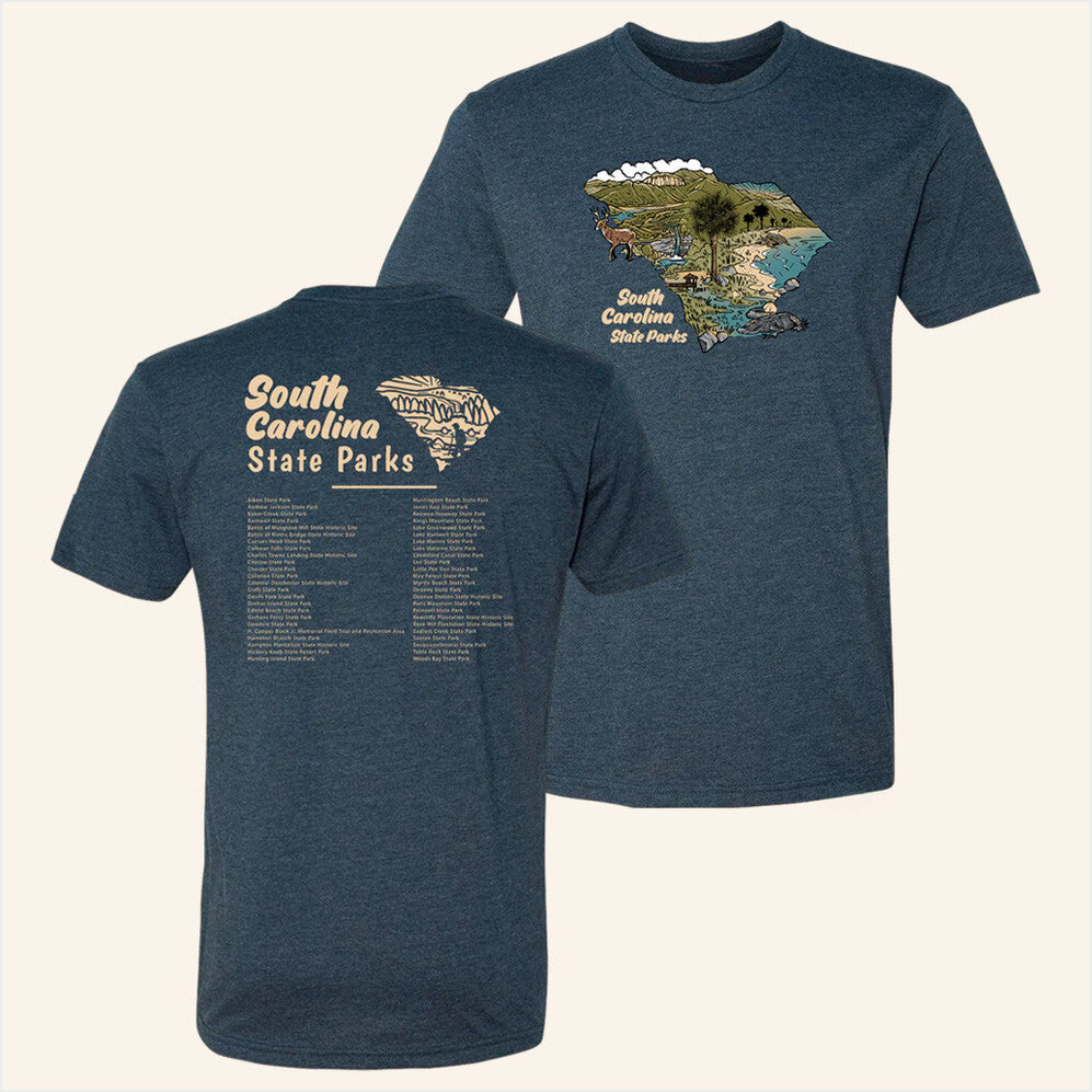 South Carolina State Parks Sketch T-Shirt Wild Tribute Merch Husband Gifts For BFF