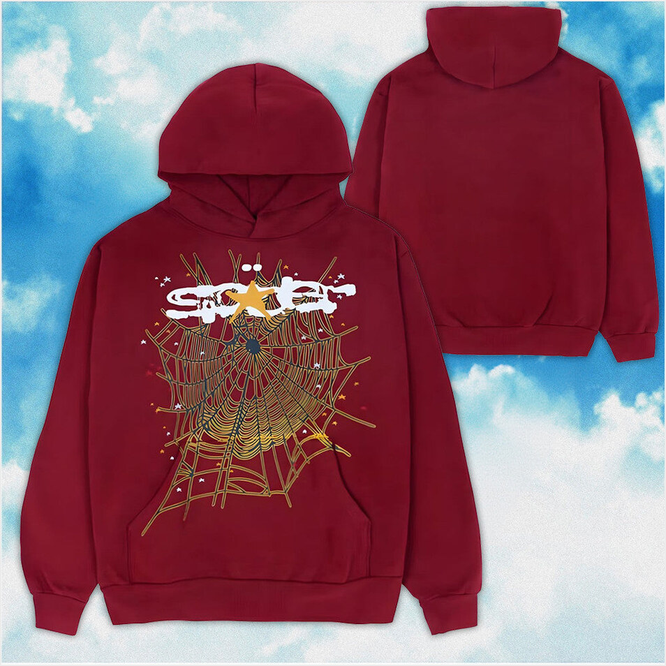 Sp5der Web Hoodie Maroon Spider Web Hoodie Spider Merch Birthday Gifts For Best Friend Her