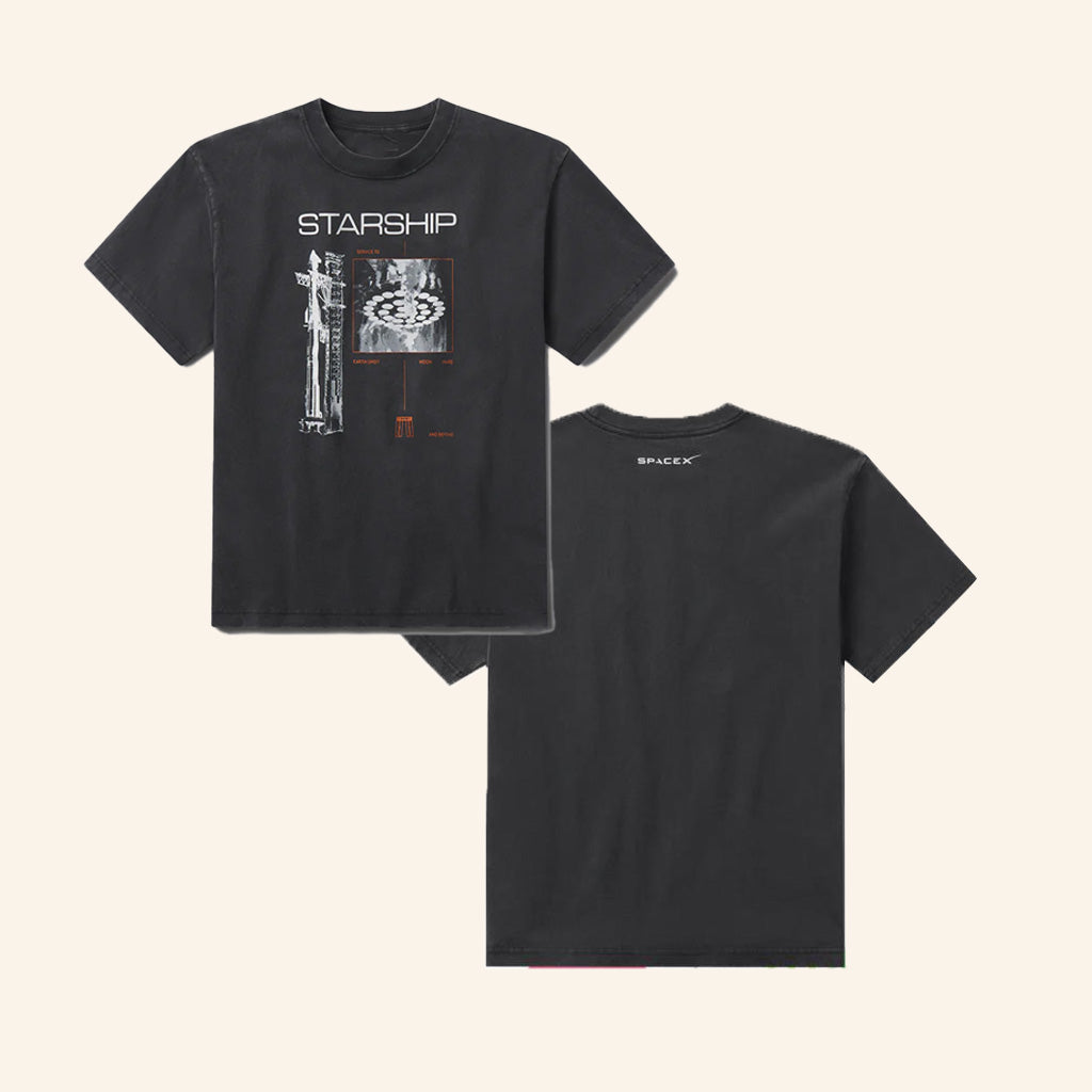 Spacex Store Merch Spacex Starship Vintage T-Shirt Presents For Dad
