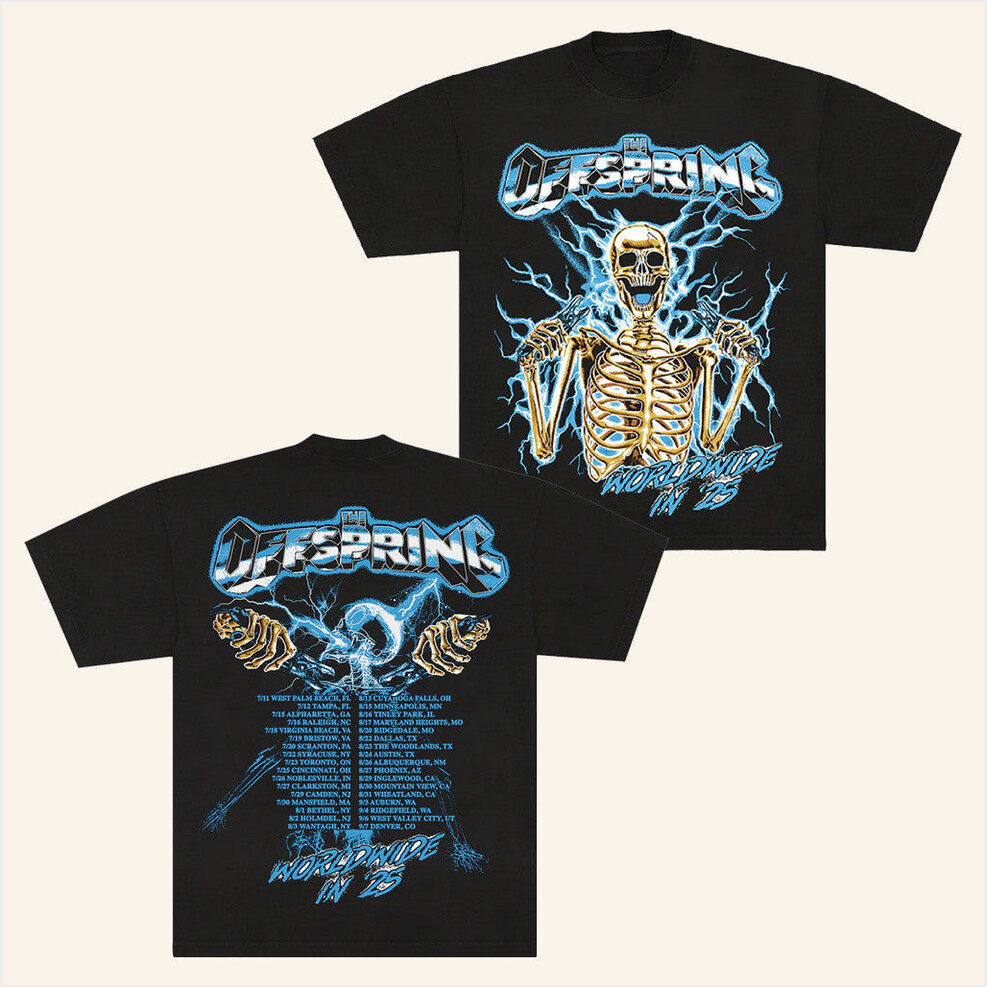 Spark Plug Skeleton 2025 Tour T-Shirt Offspring Merch Birthday Gifts For Dudes Gifts For BFF