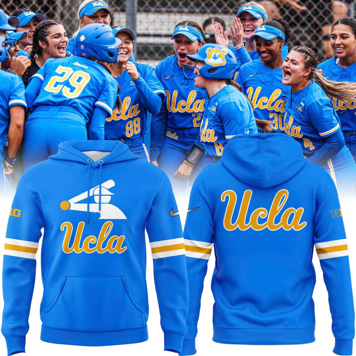 Special New Ucla Softball Stickman Hoodie Gifts For Softball Fan