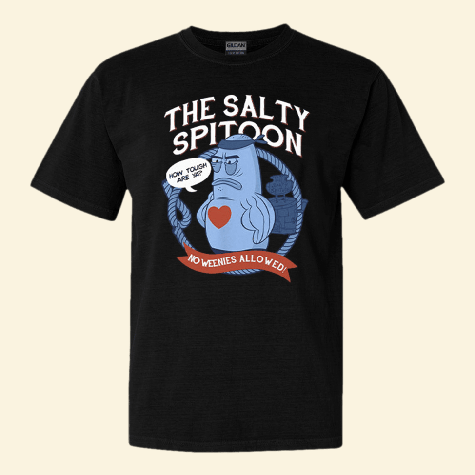 Spongebob Squarepants The Salty Spitoon No Weenies Allowed Shirt Funny T-Shirt