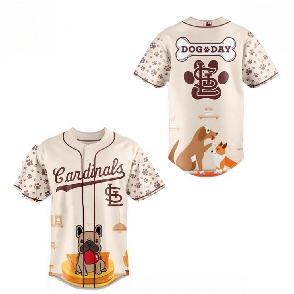 St Louis Cardinals MLB x International Dog Day Jersey 2025 St Louis Cardinals Merch For Fans