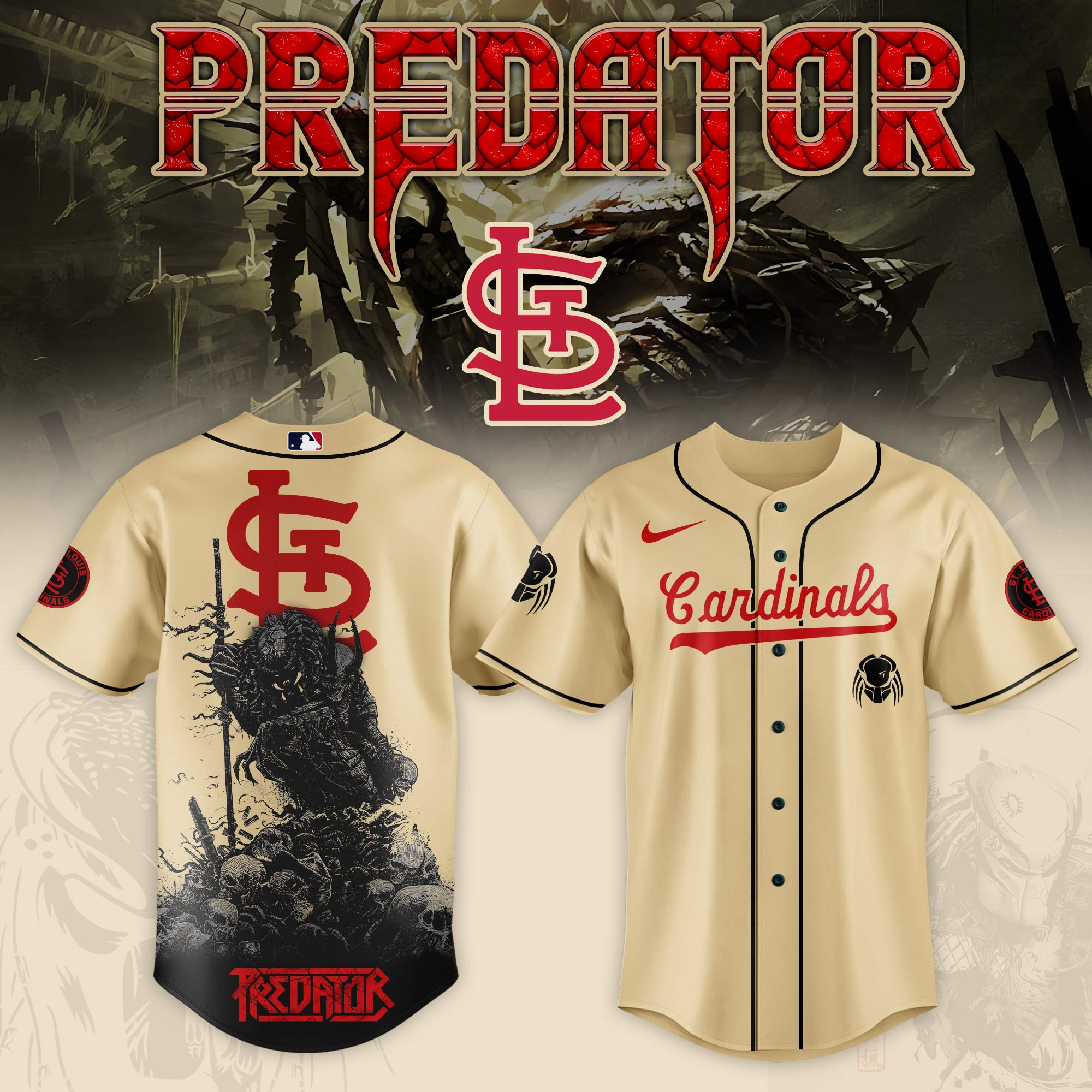 St Louis Cardinals Mlb X Predator Baseball Jersey For Fans