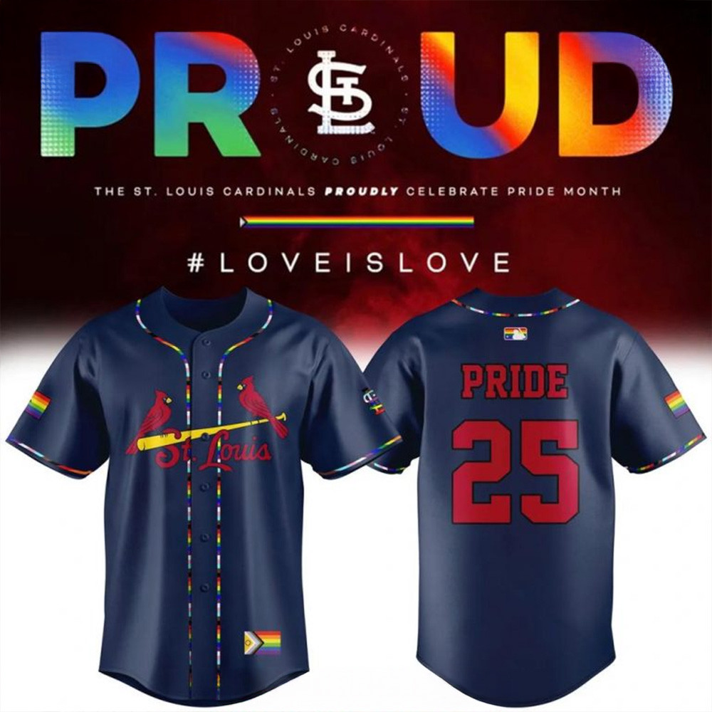 St Louis Cardinals Proudly Celebrate Pride 2025 Baseball Jersey St Louis Cardinals Merch