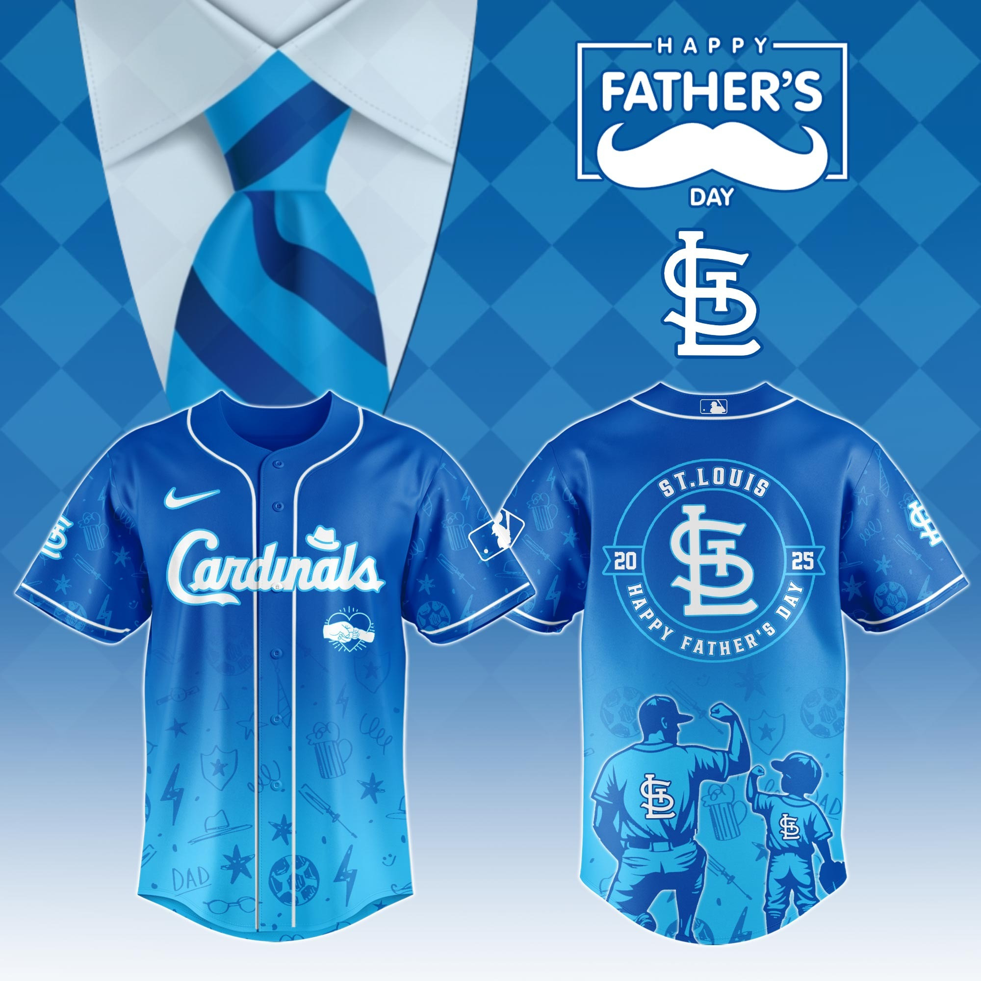 St Louis Cardinals Special Father's Day Limited Edition Jersey St Louis Cardinals Merch