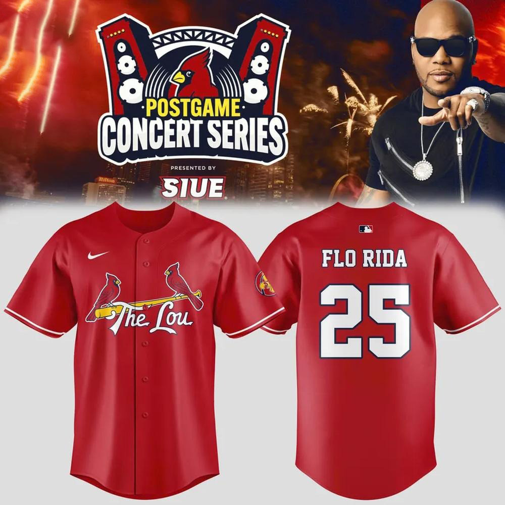 St Louis Cardinals X Flo Rida Postgame Concert Baseball Jersey Cardinals Merch Gifts For Fans