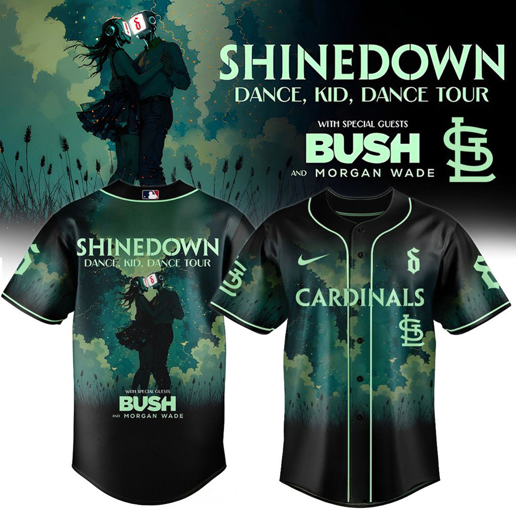 St Louis Cardinals X Shinedown Dance Kid Dance Tour Merch 2025 Baseball Jersey Cardinals Merch