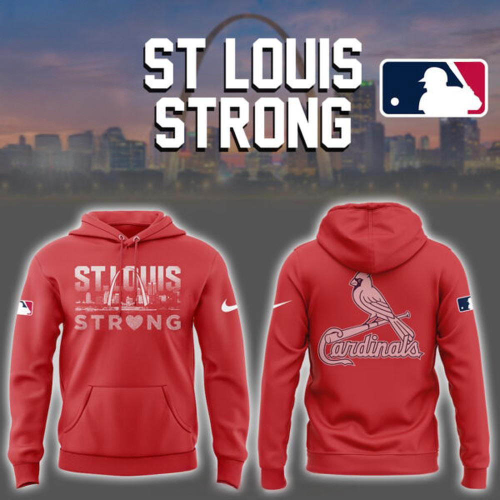 St Louis Strong X Cardinals City Red Nike Hoodie Father's Day Special Gifts For Dad