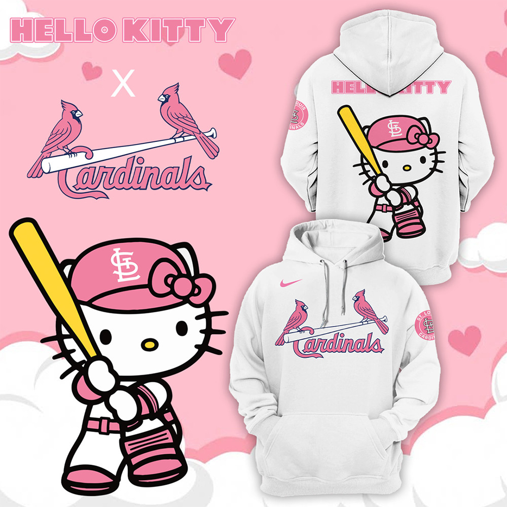 St. Louis Cardinals Hello Kitty Night September 19th Hoodie Baseball Team Gift Ideas