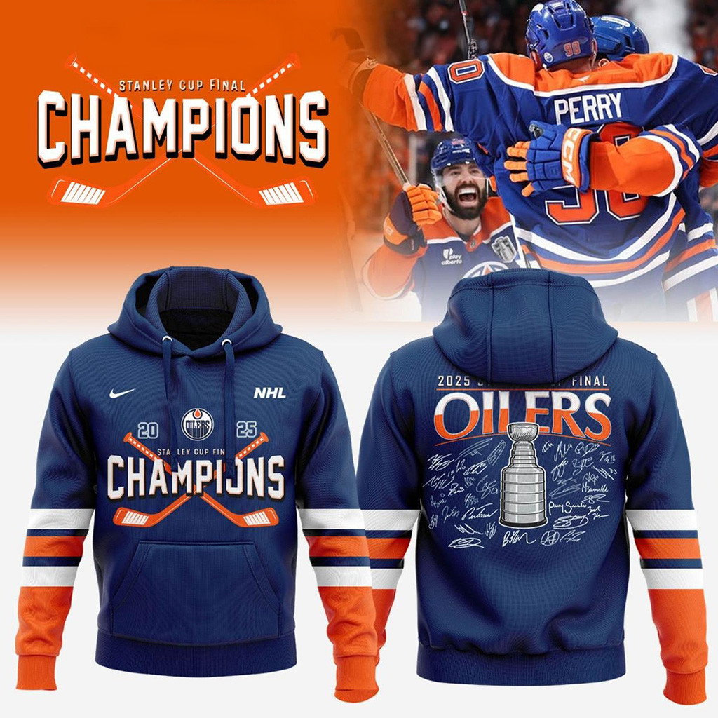 Stanley Cup 2025 Champions Edmonton Oilers Hoodie Gifts For Hockey Fan