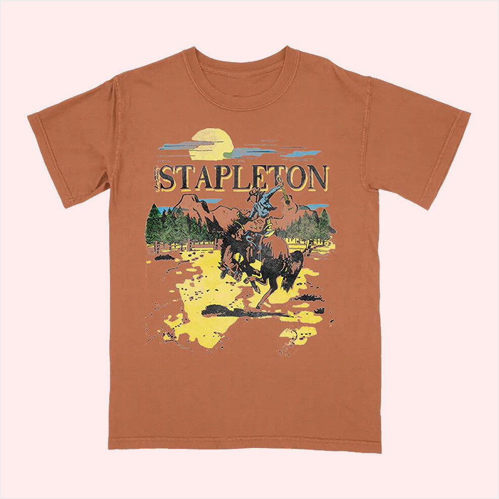 Stapleton Rider T-Shirt Chris Stapleton Merch Birthday Gift Ideas Christmas Presents