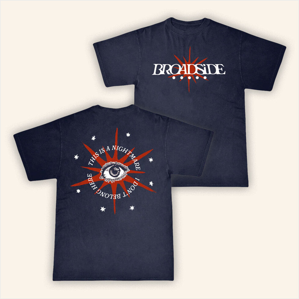 Star Eye Navy T-Shirt Broadside Merch Best Friend Birthday Gifts Christmas Presents