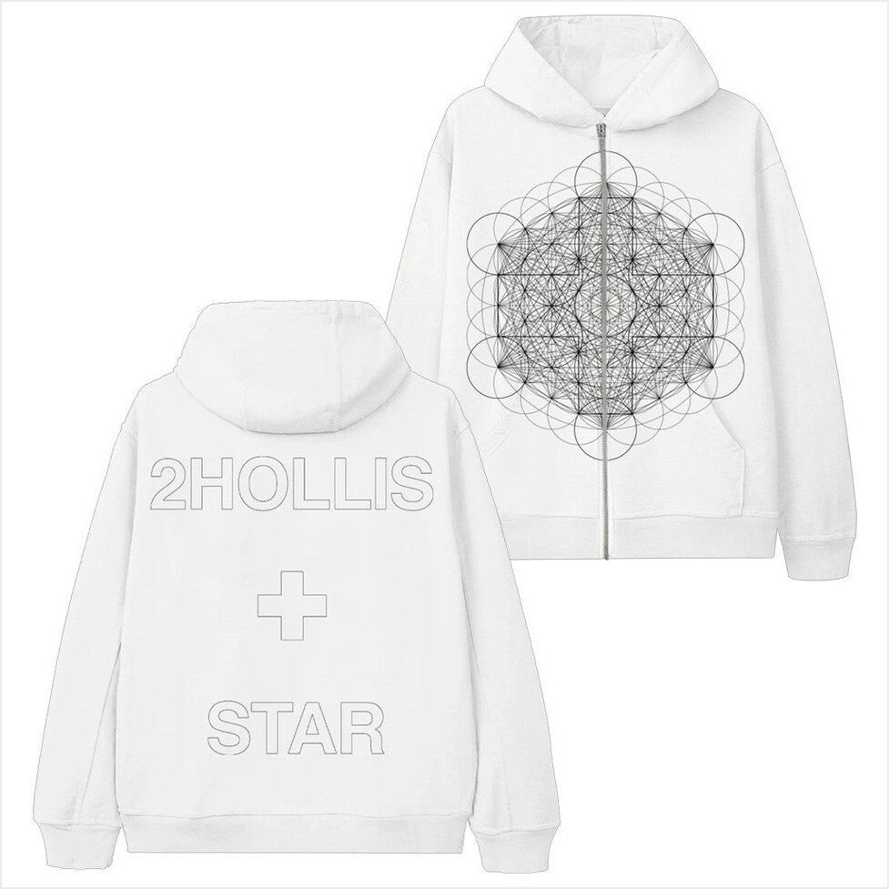 Star Zip Hoodie 2Hollis Merch Best Birthday Gifts For Mom Gifts For BFF Christmas Presents