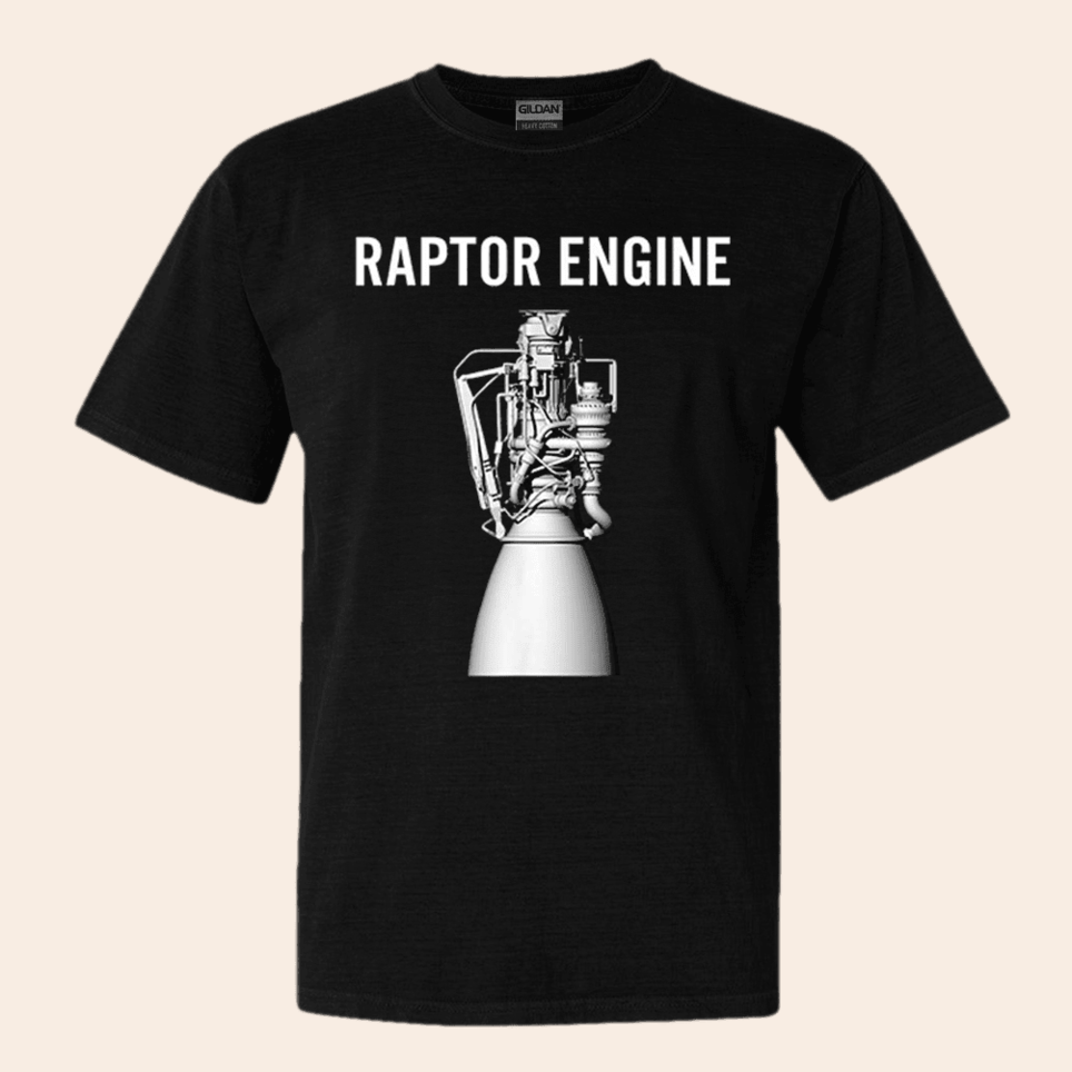 Starship Raptor Engine For Space Explorer Rocket Scientist T-Shirt Raptor Engine Shirt