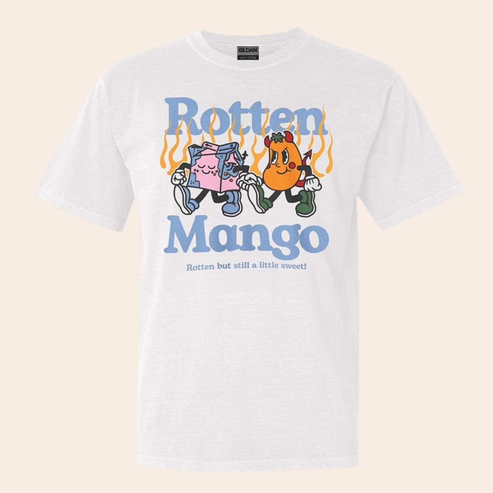 Stephanie Soo Rotten Mango White T-Shirt Rotten Mango Merch Father's Day Gifts For Dudes