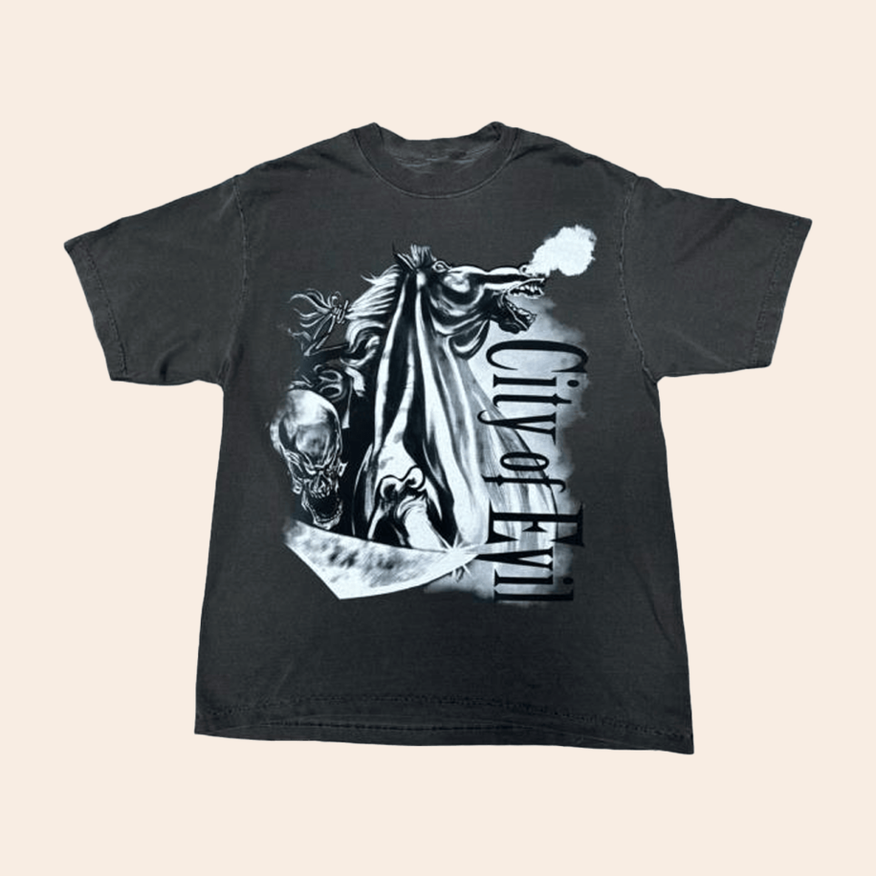 Store A7x World City Of Evil T-Shirt A7x World Merch Simple Father's Day Birthday Gift Ideas