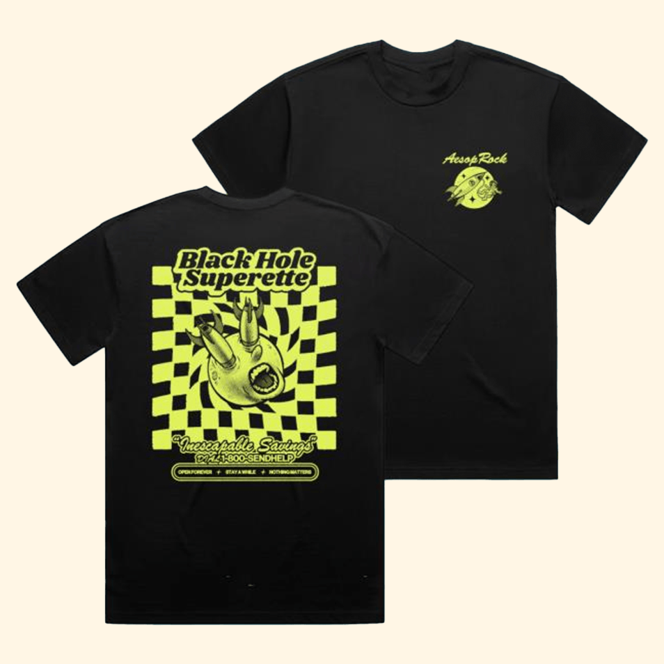 Store Checkers Black Shirt Aesop Rock Merch Rapper Fans Birthday Gifts For Best Friend