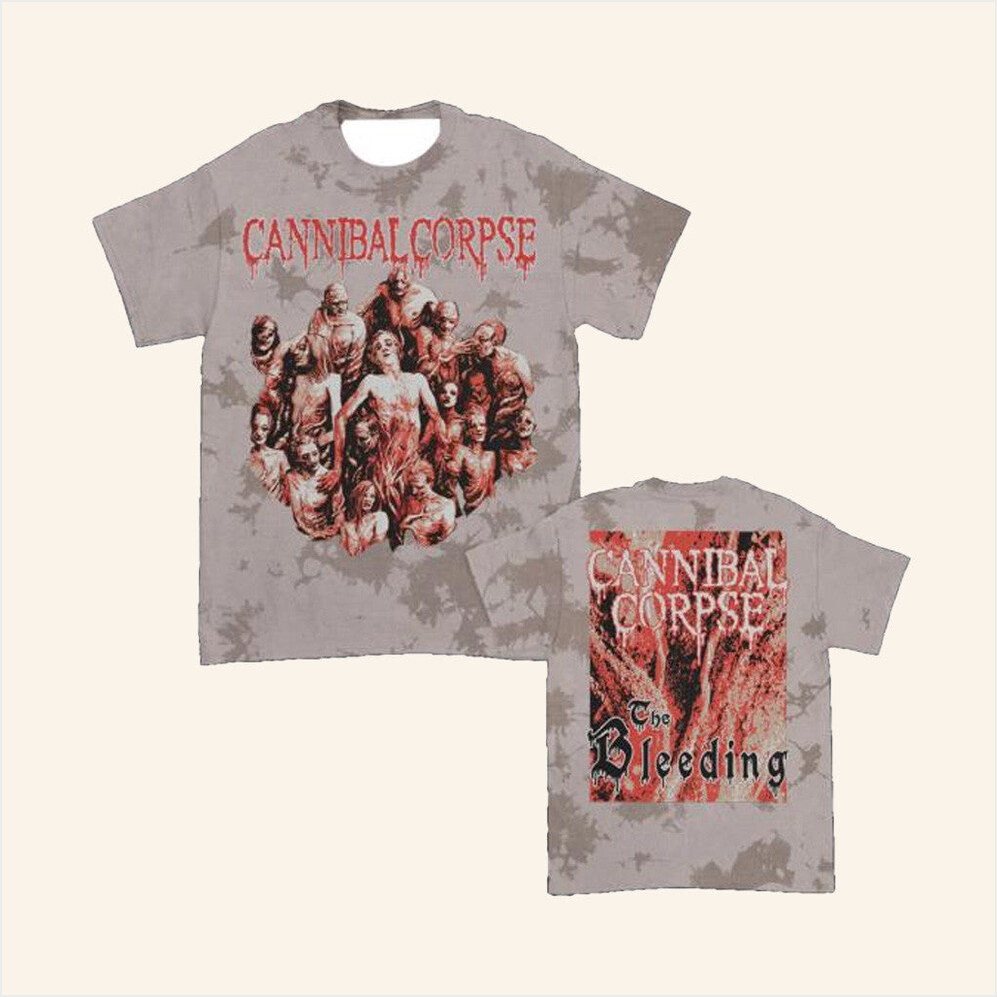 Store The Bleeding T-Shirt Cannibal Corpse Merch Coyote Dye Best Birthday Gifts For Husband