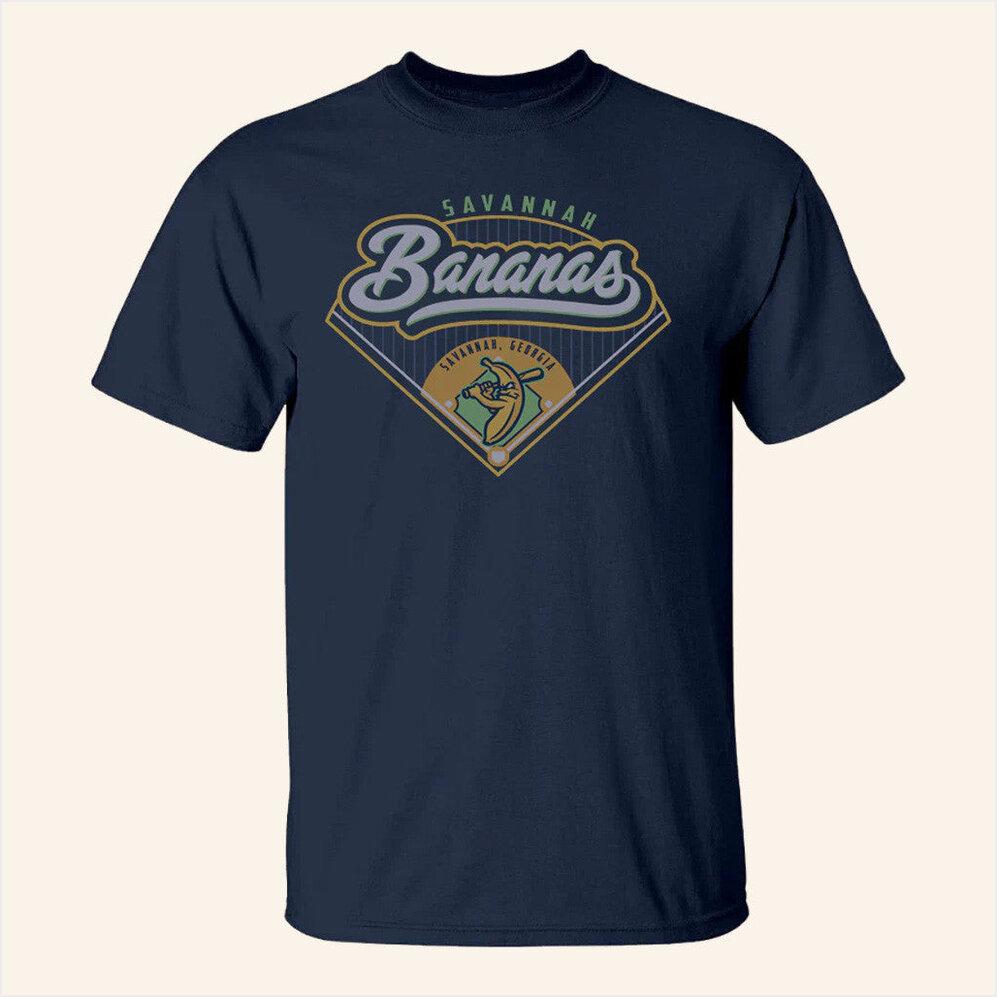Store Youth Bananas Blue 84 Fun Field Shirt The Savannah Bananas Merch Gifts For Best Friend