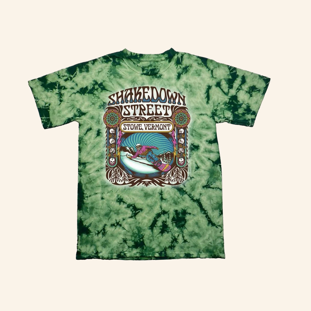 Stowe Cider Merch Shakedown Street Green Tie Dye T-Shirt Gift Ideas For Boyfriend