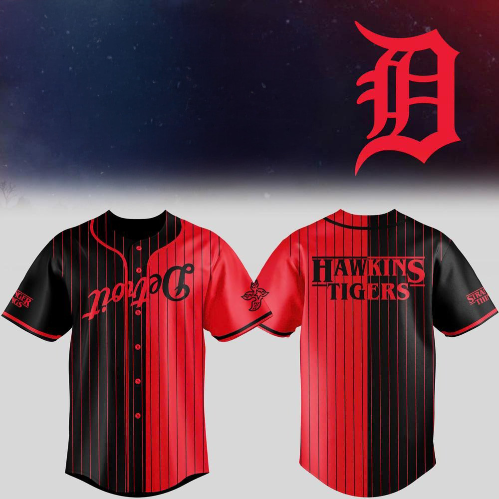 Stranger Things X Detroit Tigers Limited Edition Baseball Jersey Top 10 Father's Day Gifts