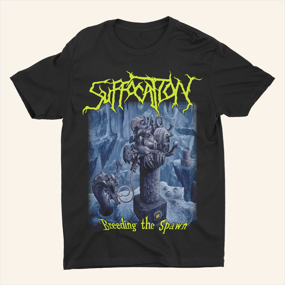 Suffocation Breeding The Spawn Shirt Night Shift Merch Present For Husband BFF Gifts Ideas