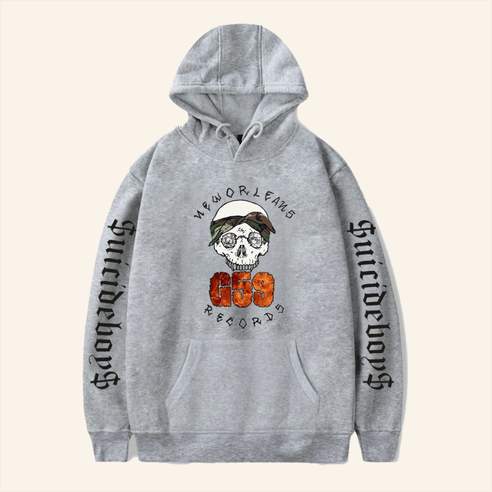 SuicideBoys Hoodie Suicide Boys Merch Grey G59 Hoodie Best Birthday Gift Ideas