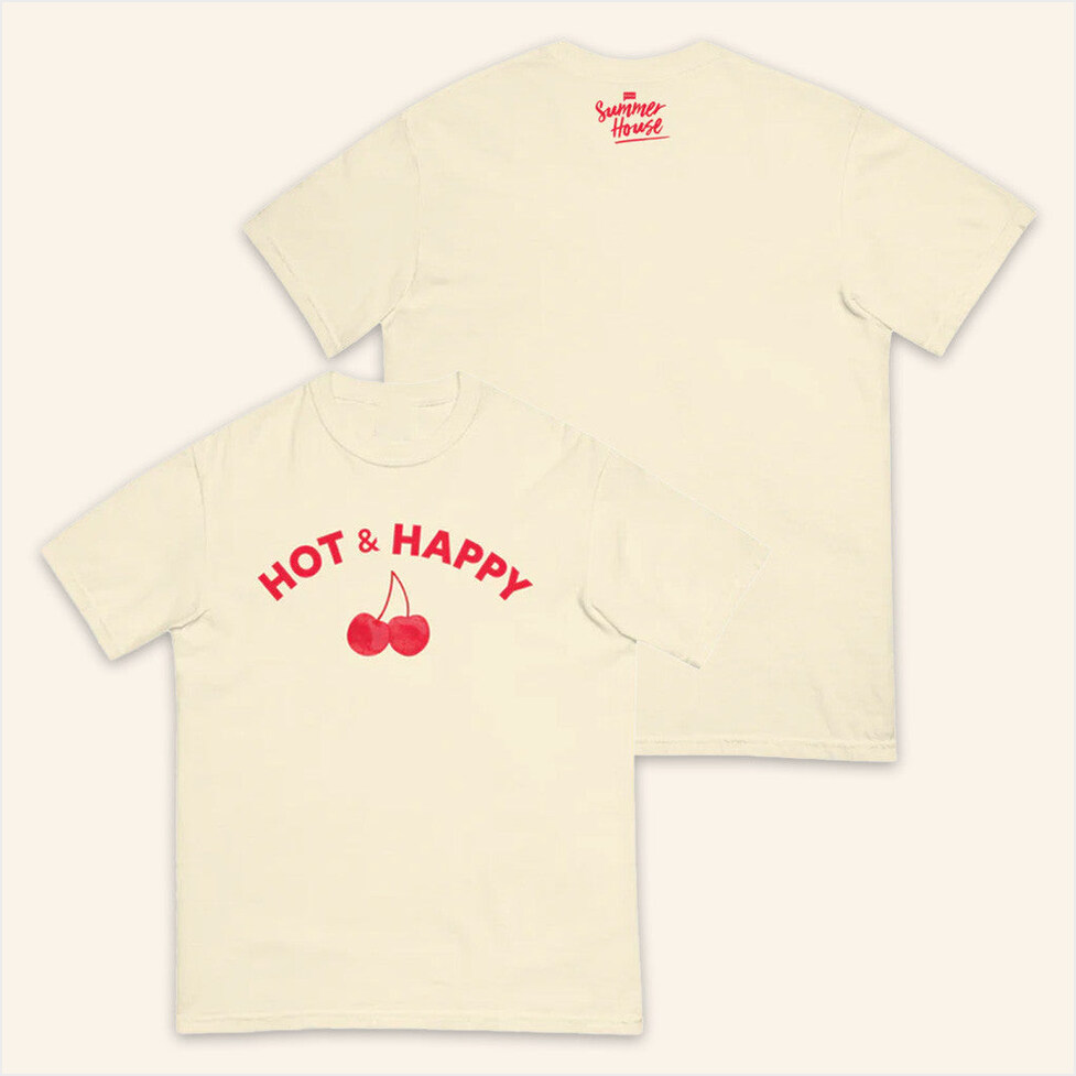 Summer House Hot And Happy T-Shirt NBC Merch Best Friend Gift Ideas BFF Birthday Gifts Ideas