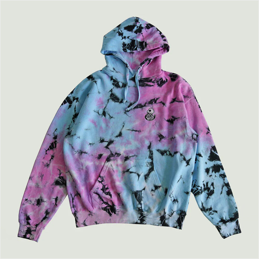 Summer Night Skelie Duckie Tie Dye Hoodie Project Fear Merch Birthday Gift Ideas
