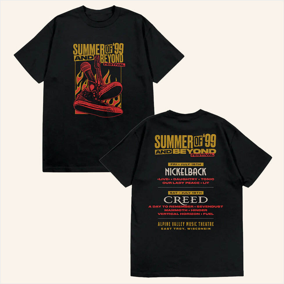 Summer Of '99 And Beyond Festival Sneakers T-Shirt Creed Merch Birthday Gift Ideas For Dad
