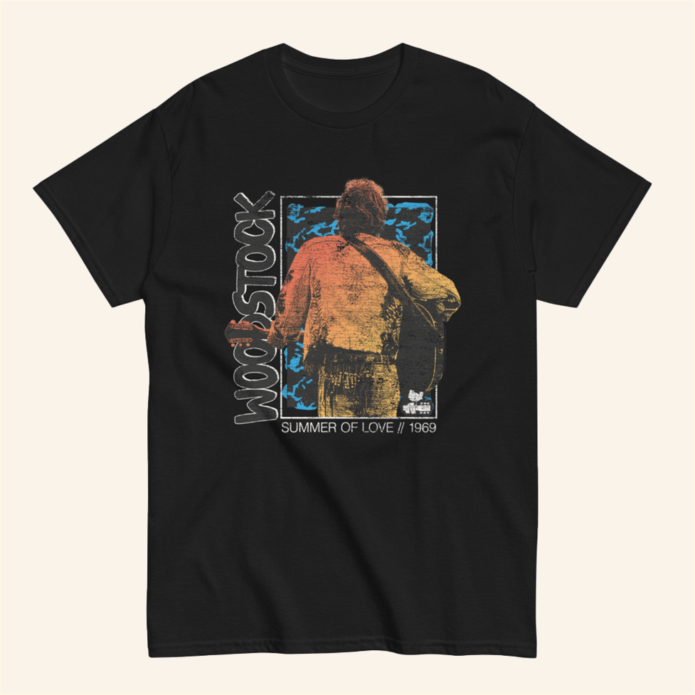 Summer Of Love T-Shirt Wood Stock Merch Gift Ideas For Dudes BFF Birthday Gifts