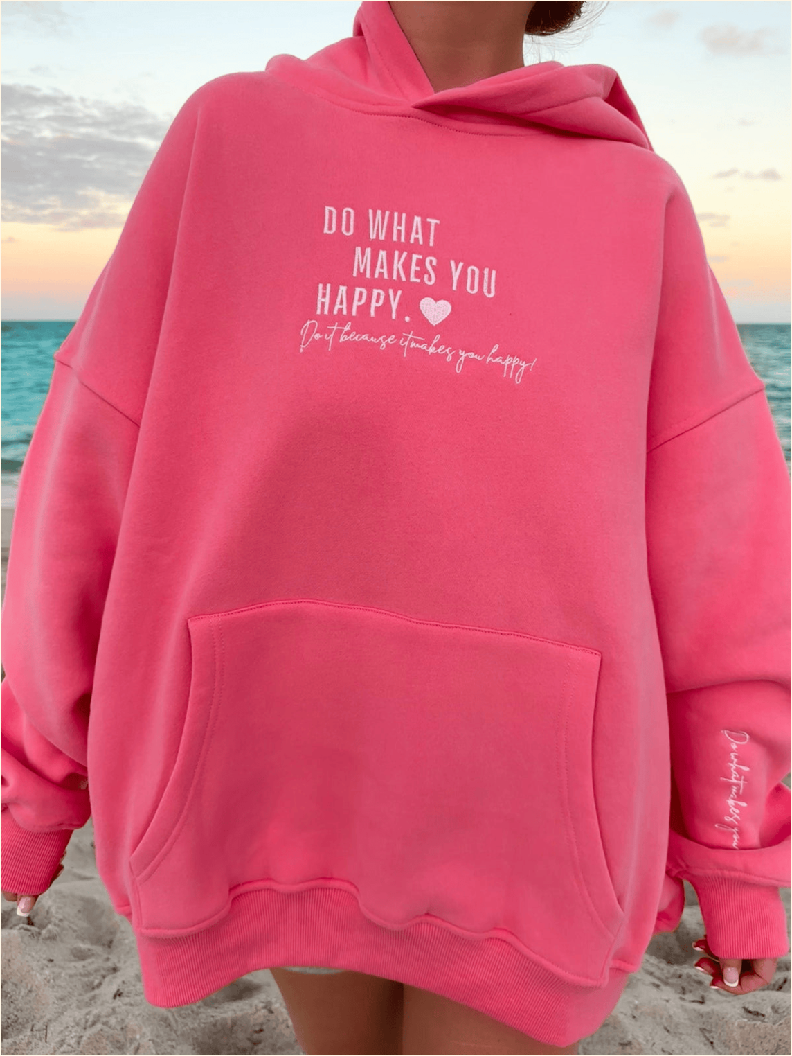 Sunkissed Coconut Hoodie Do What Makes You Happy Hoodie Mother's Day Presents For Mom