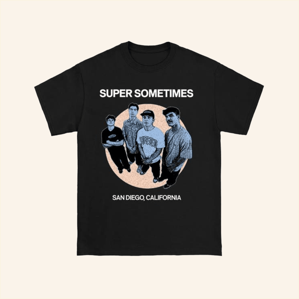 Super Sometimes Promo Black T-Shirt Pure Noise Merch Birthday Gifts For Friends