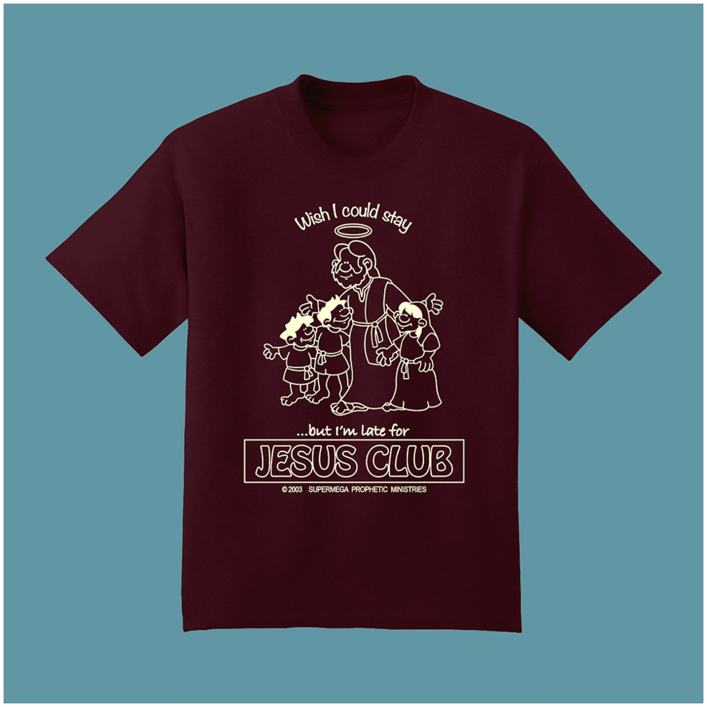 SuperMega Merch Jesus Club T-Shirt Christian Father's Day Gifts Birthday Gifts For Besties