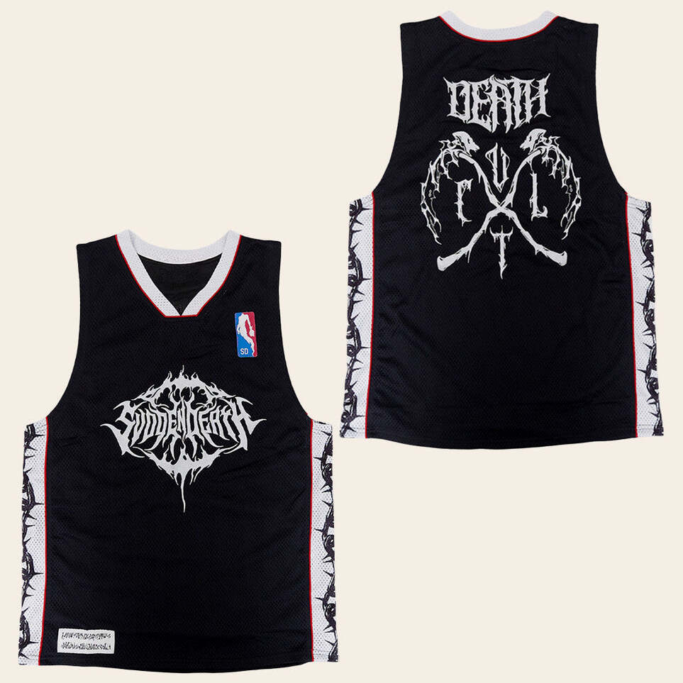 Svdden Death Merch Death CVLT Vintage Basketball Jersey Best Gifts For Him Gifts For BFF