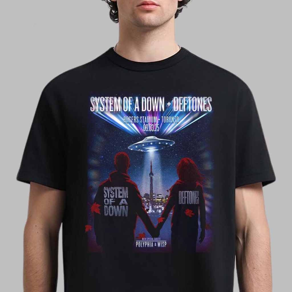 System Of A Down And Deftones Poster For Show In Toronto Canada At Rogers Stadium On September 3 2025 T-Shirt Gifts For Brother