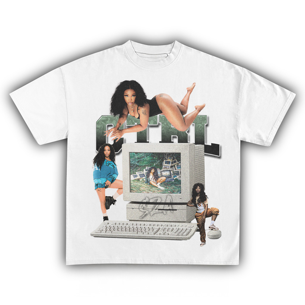 SZA Ctrl White Shirt SZA Merch Music Related Gifts For Guys