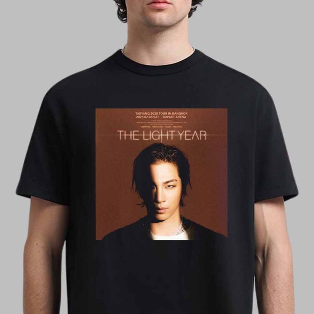 Taeyang Big Bang 2025 Tour In Bangkok The Light Year On February 8 2025 At Impact Arena T-Shirt Gifts For Dad