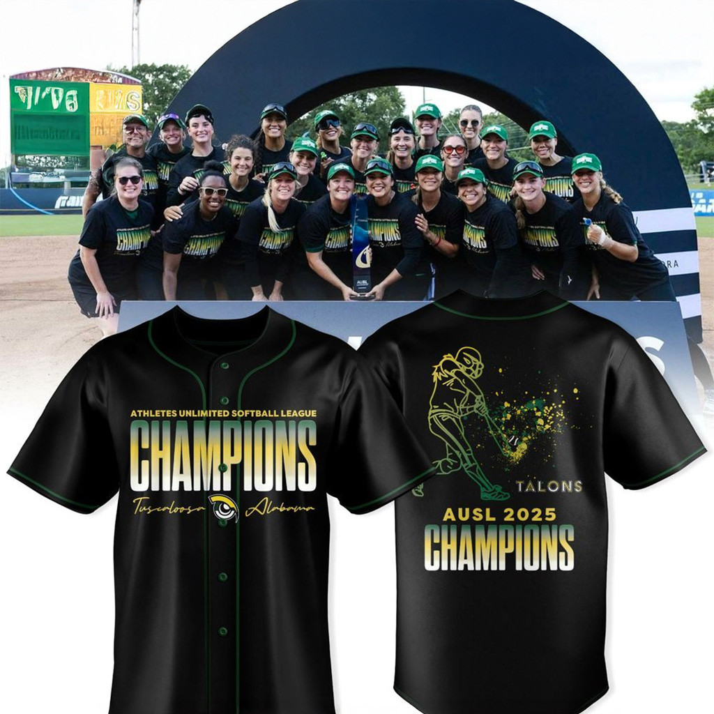 Talons Athletes Unlimited Softball League 2025 Champions Baseball Jersey Athletes Merch Gifts