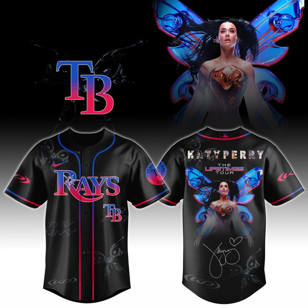 Tampa Bay Rays X Katy Perry The Lifetimes Tour 2025 Jersey Tampa Bay Rays Gifts For Wife