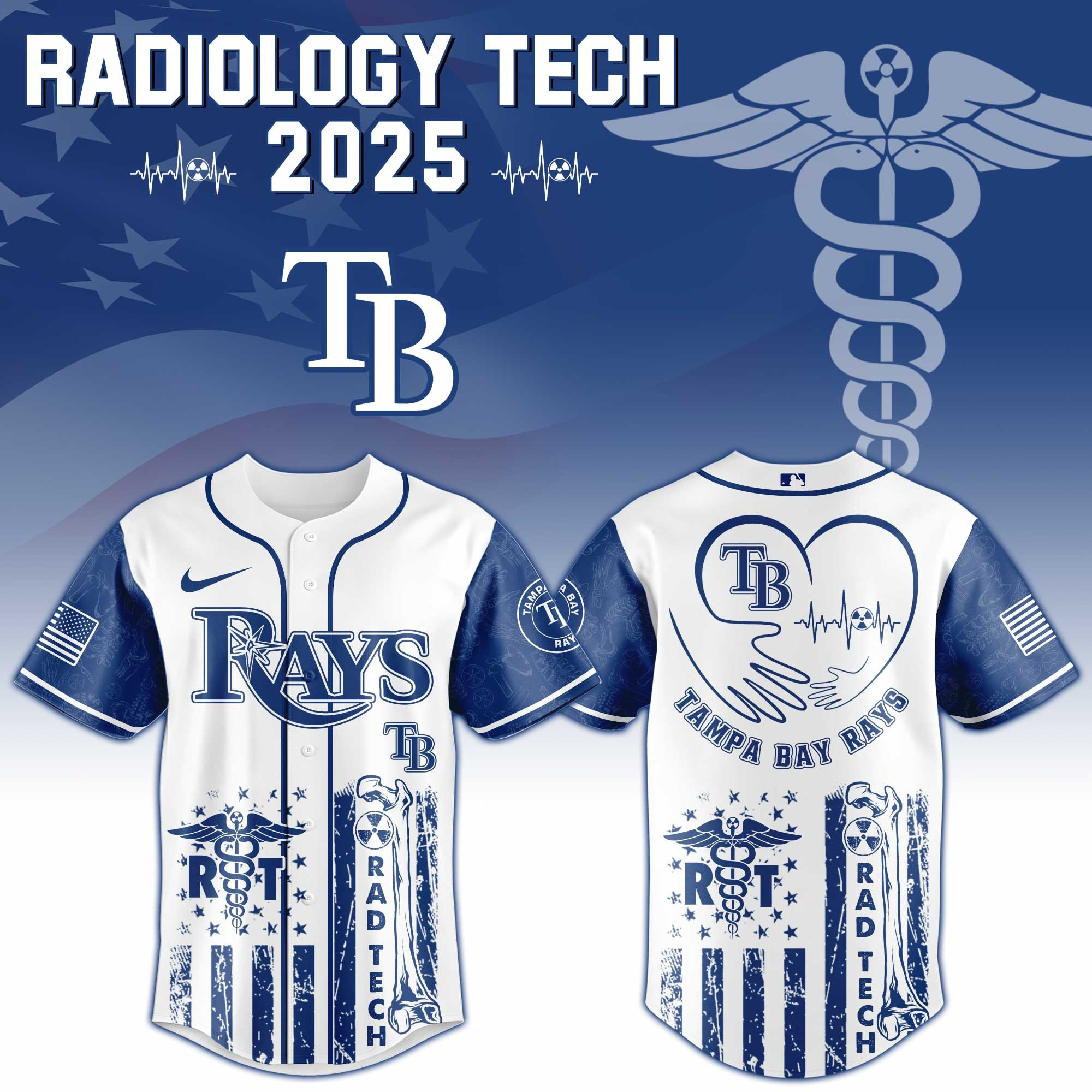 Tampa Bay Rays x Radiology Tech Night Exclusive Design Jersey Tampa Bay Rays Merch