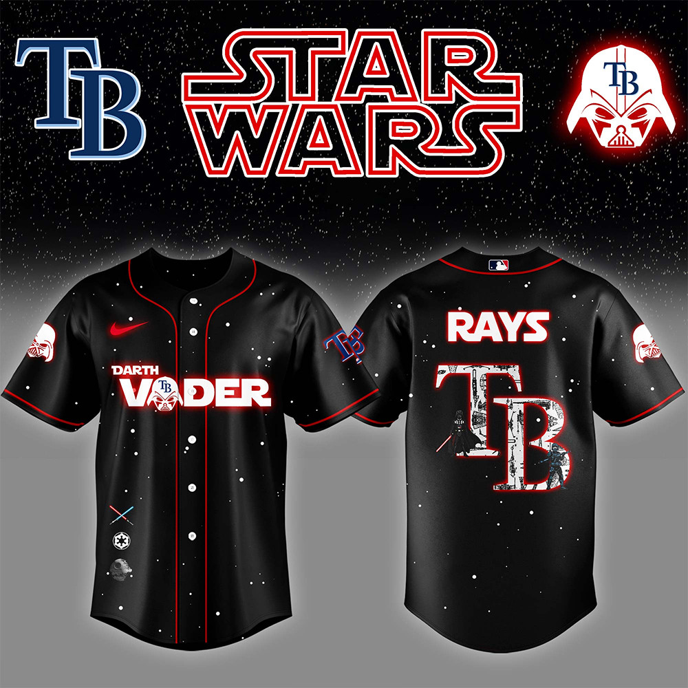 Tampa Bay Rays x Star Wars Darth Vader Night Baseball Jersey Presents For Baseball Fans