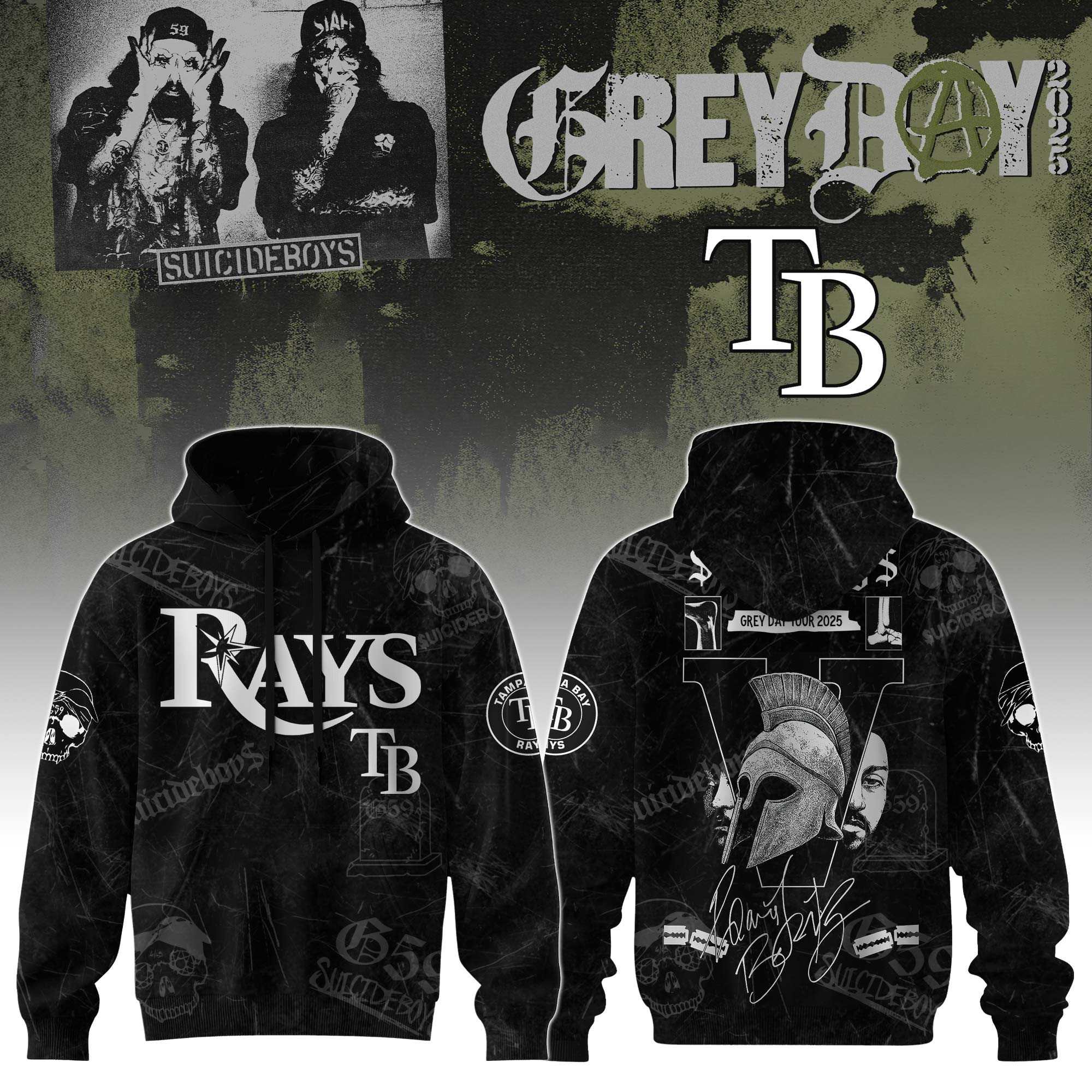 Tampa Bay Rays X Suicideboys G59 Hoodie 2025 Gift For Baseball Fans