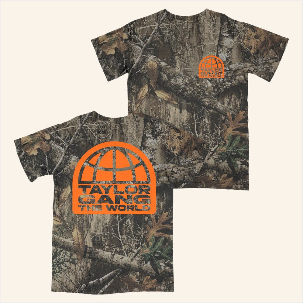 Taylor Gang The World Camo T-Shirt Taylor Gang Merch Birthday Gifts For Fans Gifts For Besties
