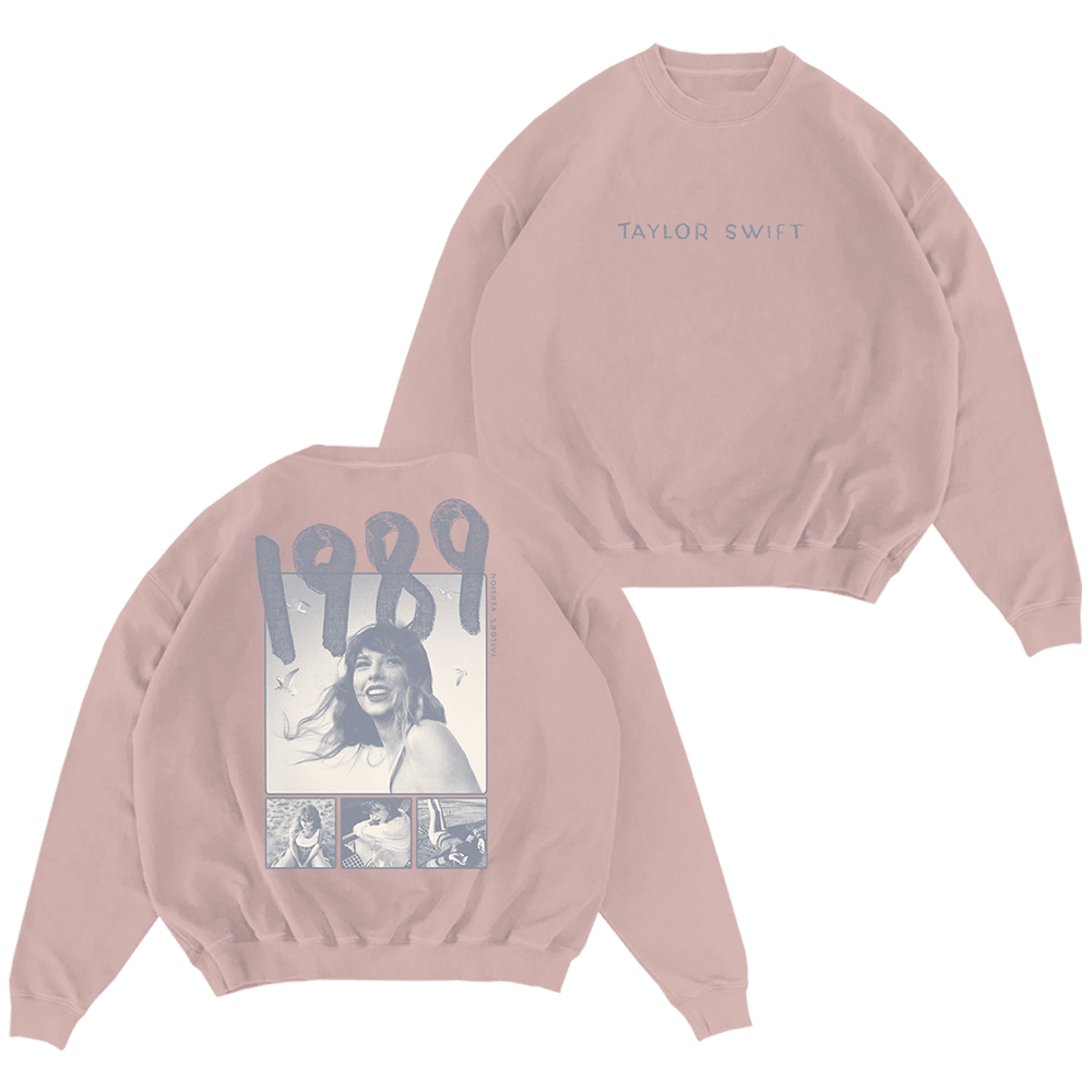 Taylor Swift Merch 1989 Taylor's Version Pink Sweatshirt Gifts For Wife