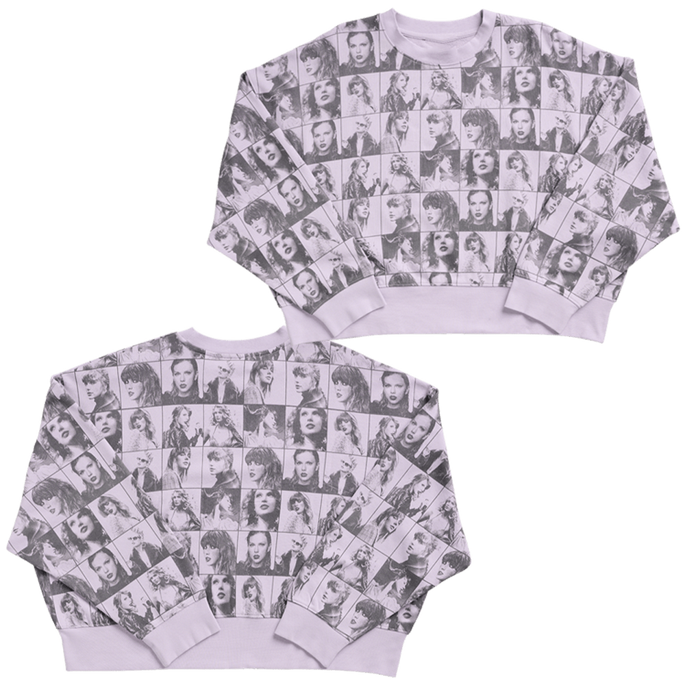 Taylor Swift Merch The Eras Tour Lavender Sweatshirt Music Fans Gifts For Swifties